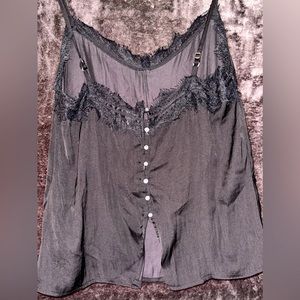 Hollister silk lace tank top